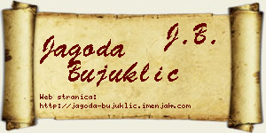 Jagoda Bujuklić vizit kartica